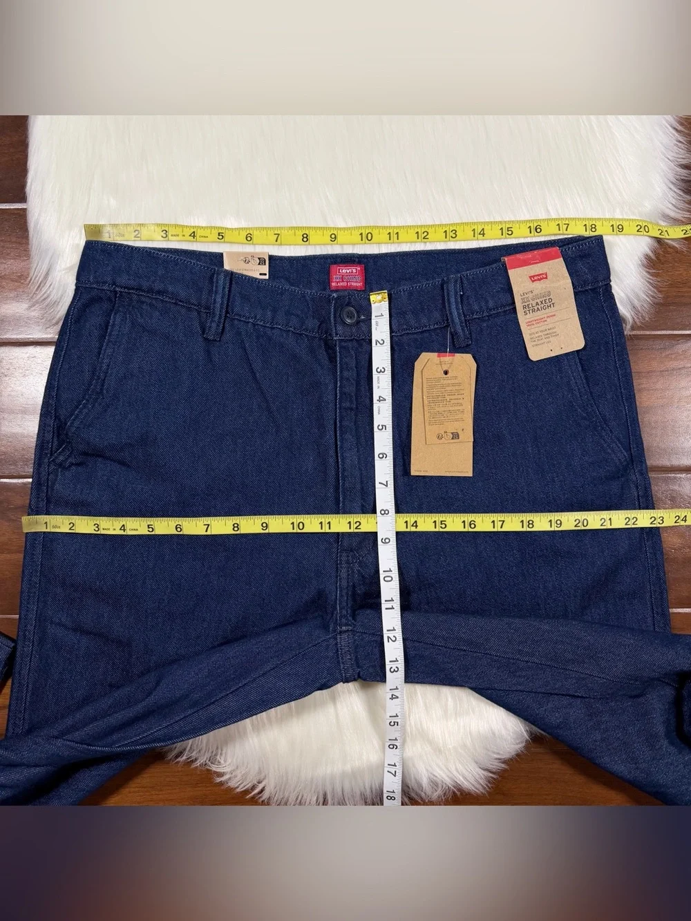 Levi's Men's Size 36 X 34 Half Past Rinse XX Chino Relaxed Straight Denim Jeans
